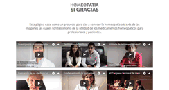 Desktop Screenshot of homeopatiasigracias.com