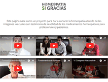 Tablet Screenshot of homeopatiasigracias.com